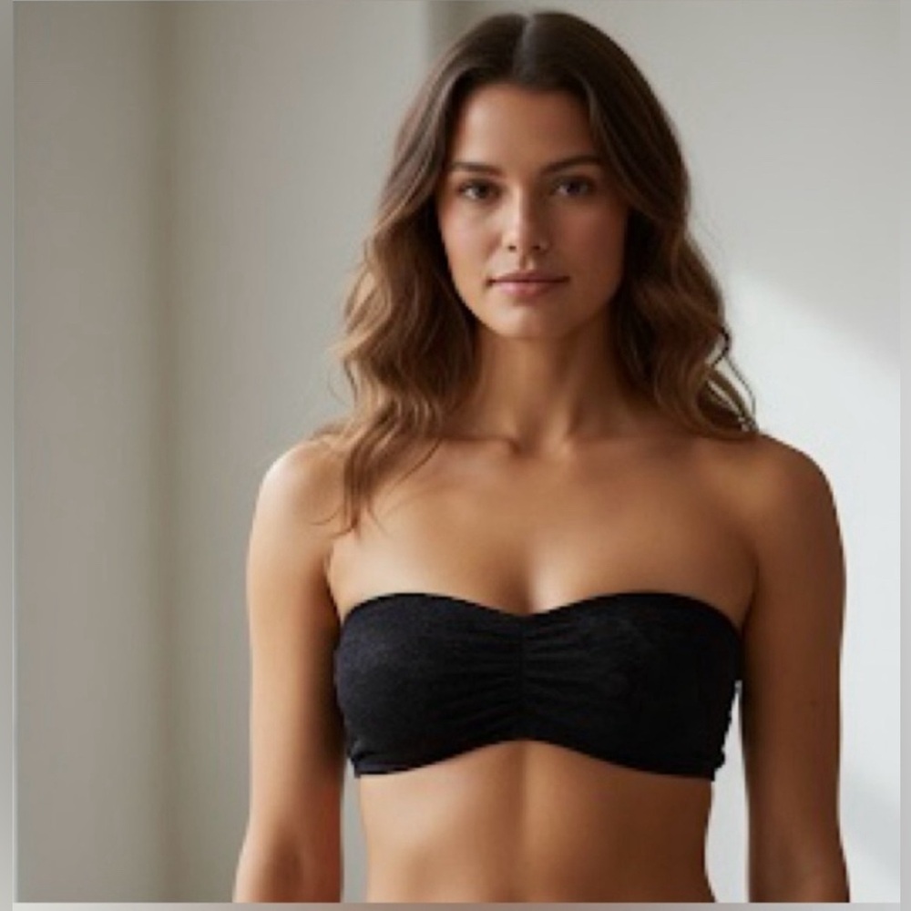 PINK Victoria's Secret Black Lace Bandeau (NWT)